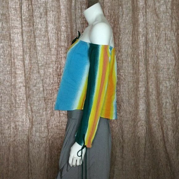 BCBGeneration Off The Shoulder Stripe Top Size XS - Picture 4 of 13